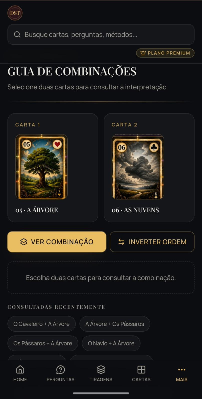 Guia de combinações